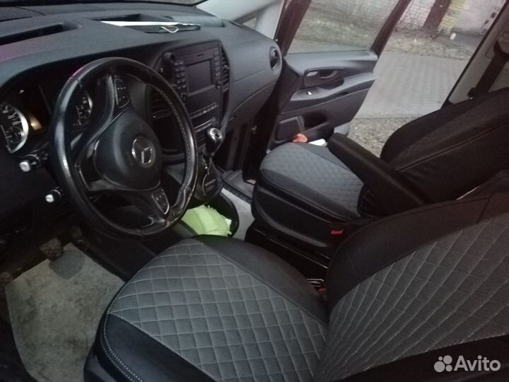 Модельные чехлы на mercedes vito W447 8 мест 2014