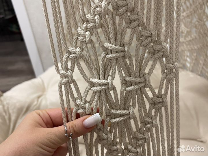 Подвесное кресло гамак макраме