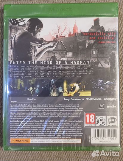 The evil within Xbox one series X