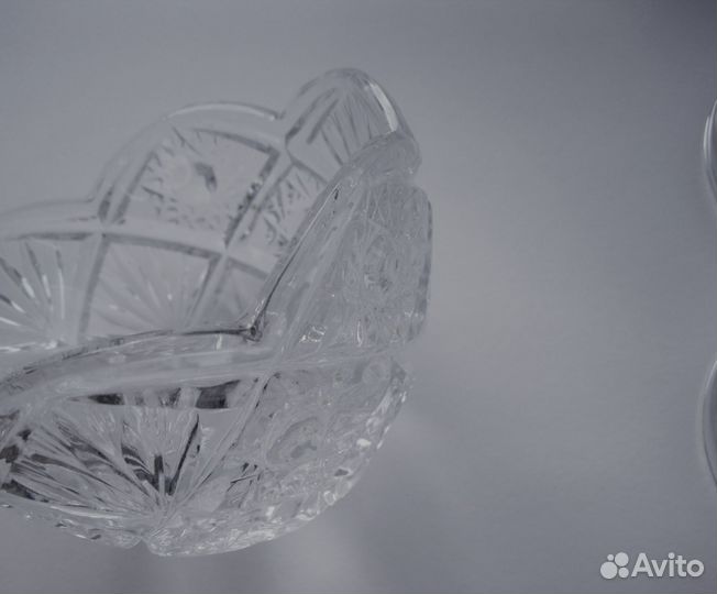 Вазочка конфетница стекло СССР
