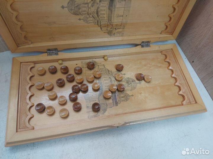 Нарды резные ”Старый замок”