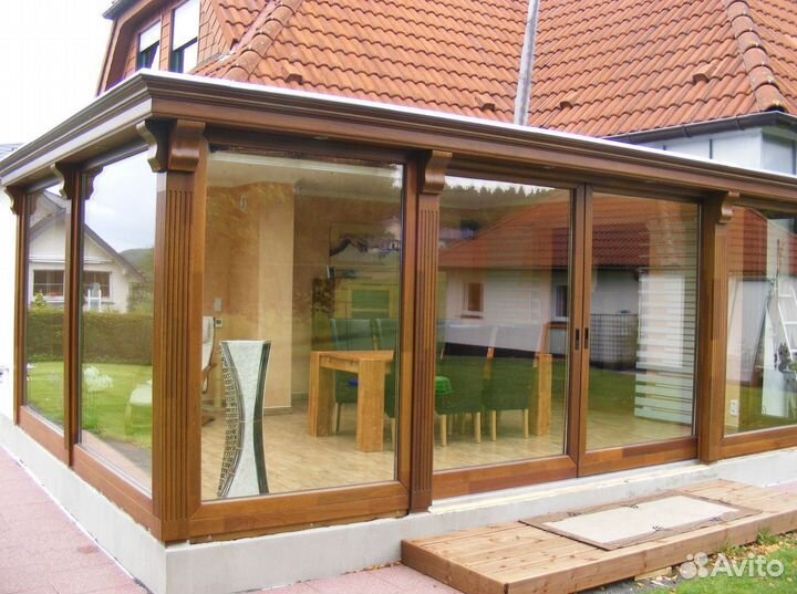 Остекление террас, веранд, беседок