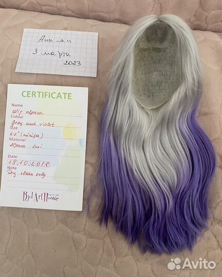 Парик альпака сури минифи 18см bjd