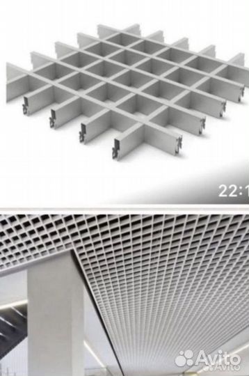 Потолок грильято новый