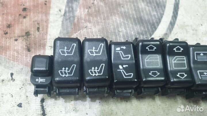 Кнопки салона на Mercedes-Benz W140