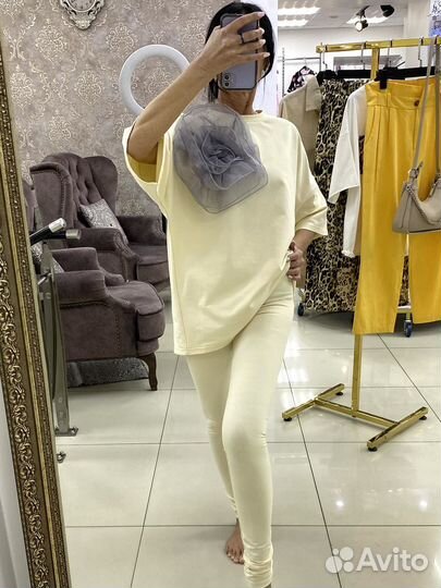 Костюм лосины и футболка