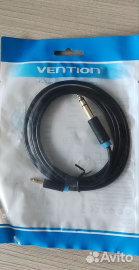 Аудио кабель Vention 3.5mm - 6.35mm /1.5м