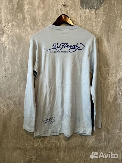 Ed Hardy.новый эластичный лонгслив. XXL