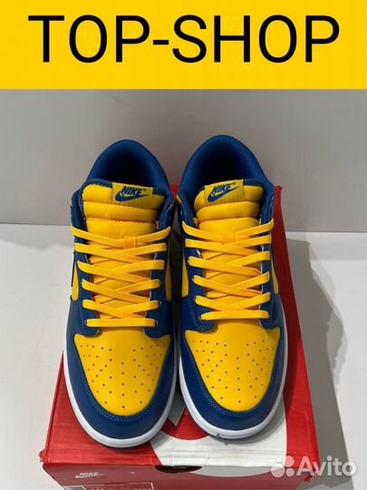 Кроссовки Nike Dunk Low Blue / Yellow