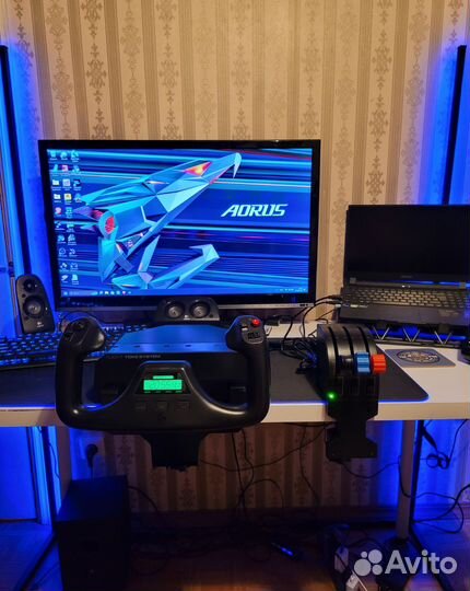 Джойстик для авиасимуляторов logitech yoke system