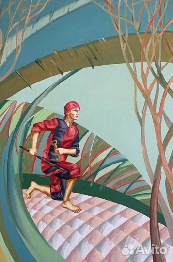 Картины 7 шт. «Философия танца» масло 90x60 см