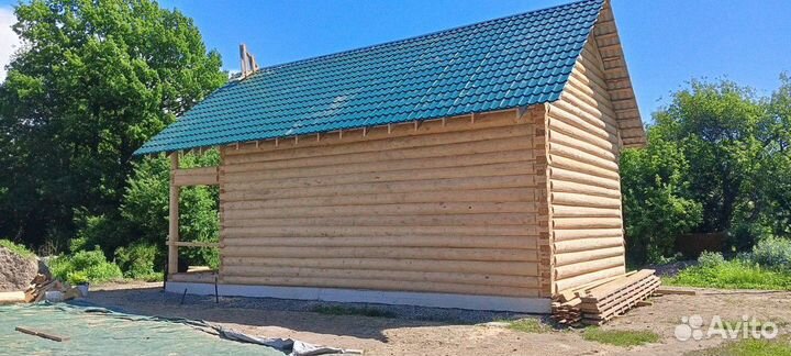 Сруб дома из бревна Не бруса 6х9