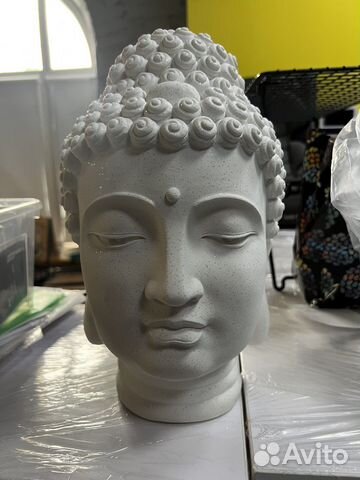 Голова будды гипс