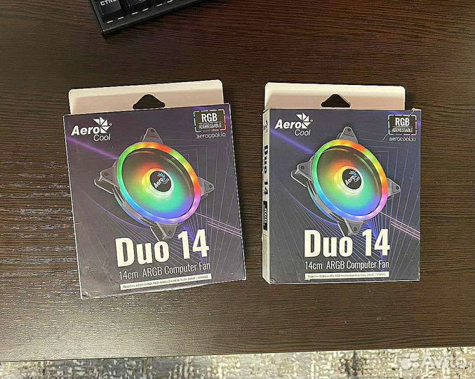 Два вентилятора Aerocool Duo 14 для корпуса пк