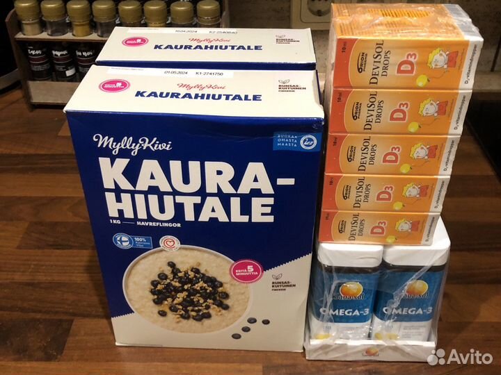 Каша 1 кг овсяная финляндия