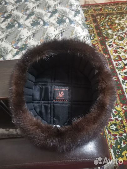 Норковая шапка мужская