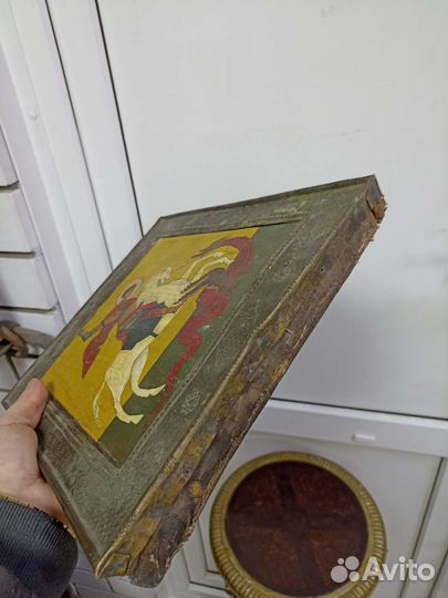 Икона старинная.Георгий Победоносец