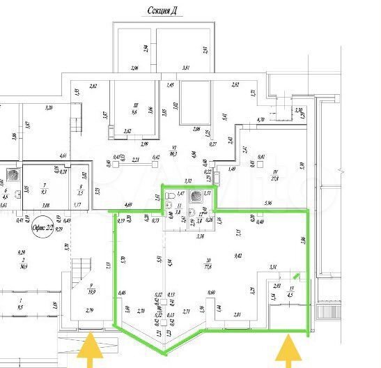 Свободного назначения, 50 м²
