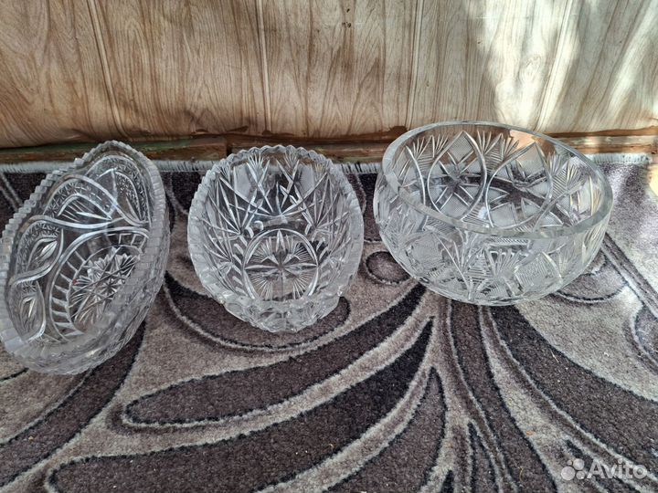 Салатник хрустальный