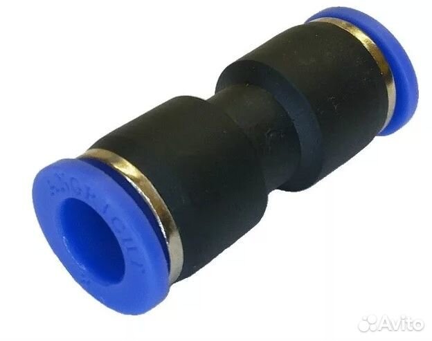 Фитинг соединитель для трубок 8 мм (прямой) марк