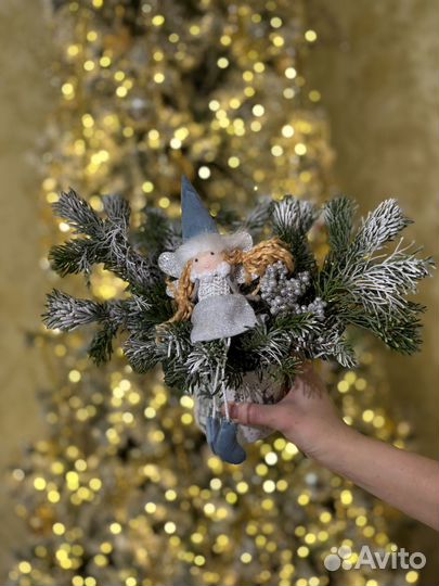 Новогодняя композиция в кружке