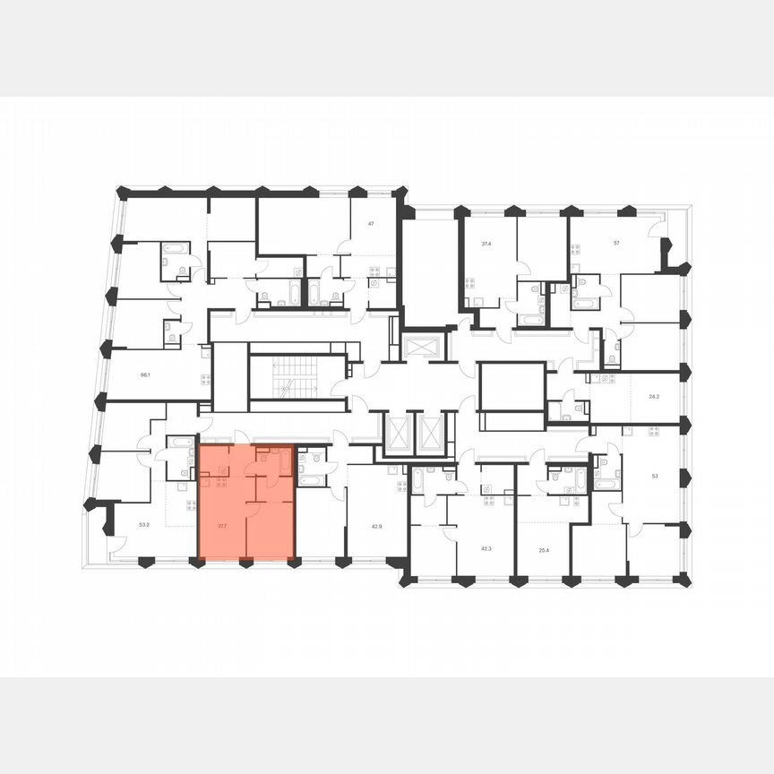 1-к. квартира, 37,7 м², 4/26 эт.