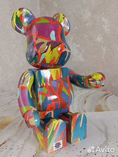 Игрушка bearbrick kaws 28cm, новый