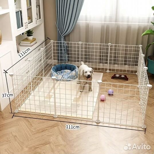 Вольер для щенка, подушка и переноска