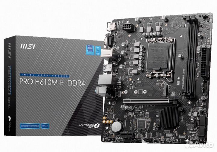 Материнская плата MSI PRO H610M-E DDR4