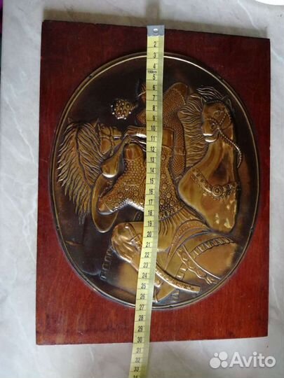 Картина чеканная. Поединок