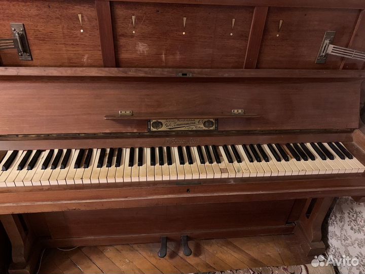 Старинное немецкое пианино Leipziger Pianofortefab