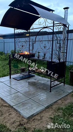 Мангал с крышей