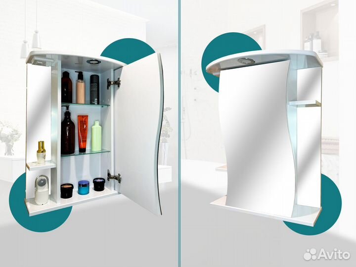 Зеркальный шкаф в ванну