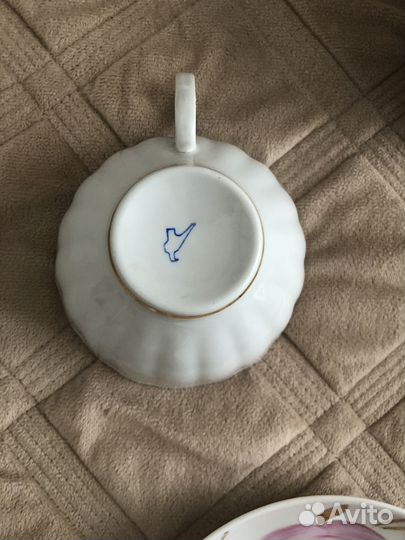 Чашки, блюдца. Фарфор