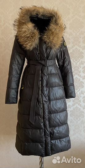 Пуховик длинный женский,зима 46-48 р