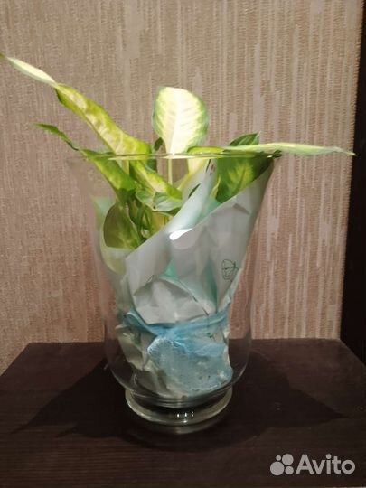 Ваза подсвечник стекло IKEA