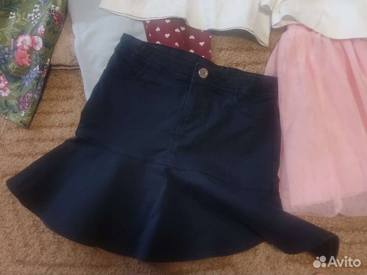 Вещи пакетом для девочки 128-134+портфель