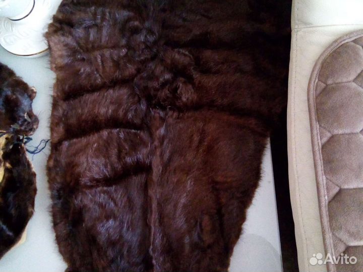 Мех норки шкурки, чулки 3 шт и просто шкурки
