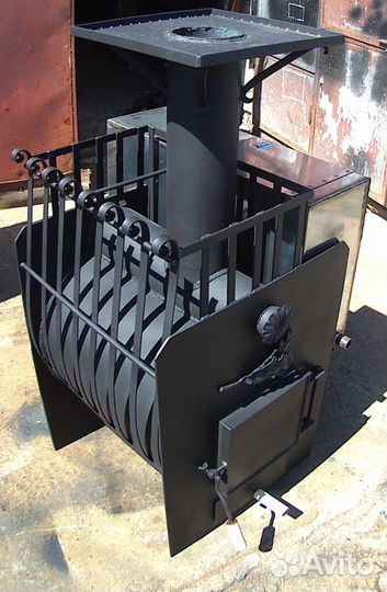 Печь для бани с теплообменником