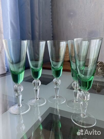 Цветное стекло, хрусталь. Фужеры