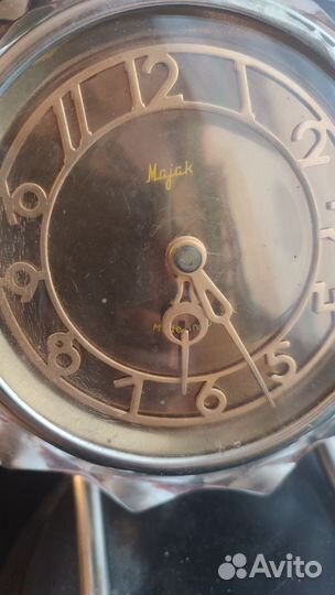 Часы настольные СССР Маяк в хрустале