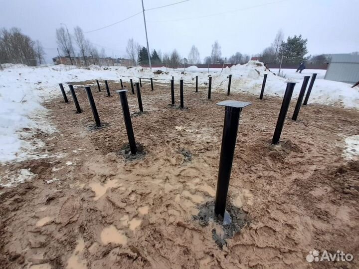 Фундамент винтовые сваи