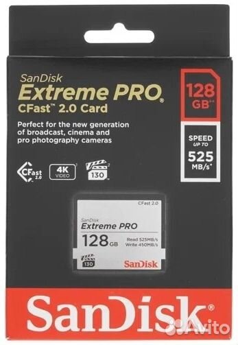 SanDisk Extreme PRO CFast 2.0 128Gb
