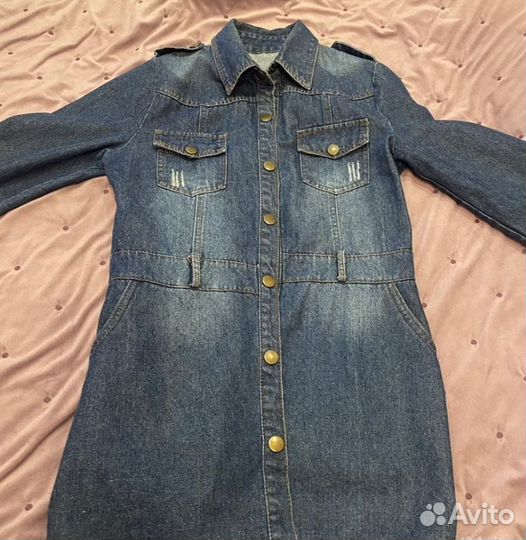 Джинсовое платье