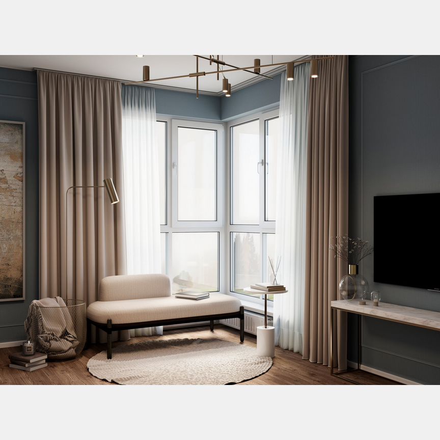 2-к. квартира, 60,6 м², 2/12 эт.