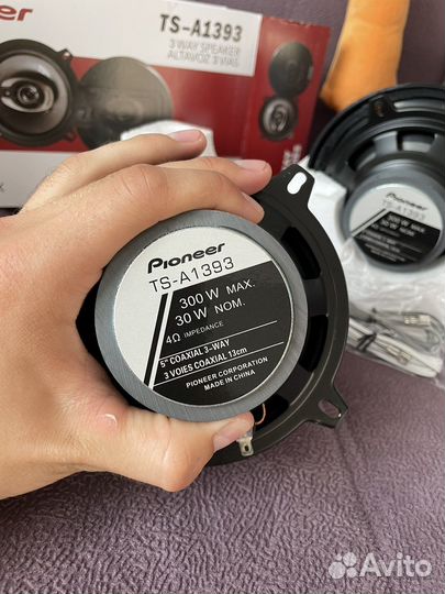 Динамики 13 см pioneer 300W новые