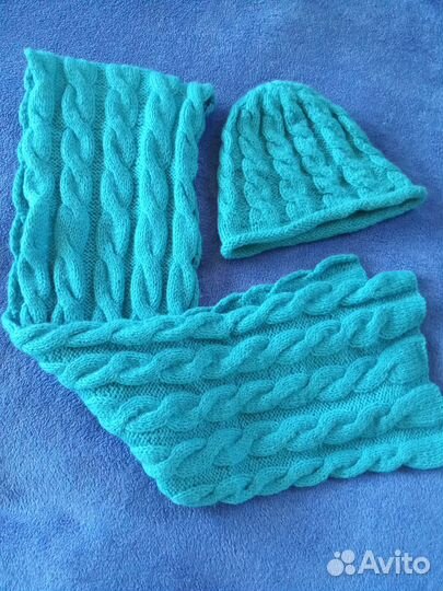 Шарф с шапочкой новые