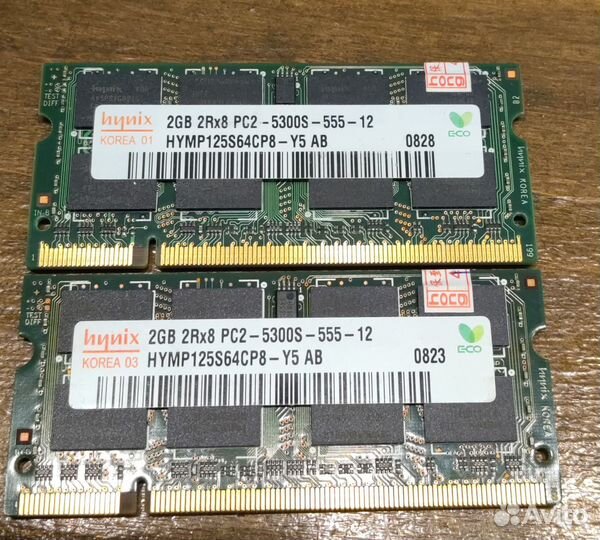Оперативная память ddr2 so-dimm 2gb шт