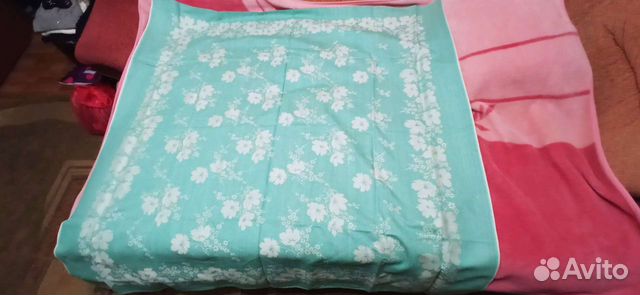 СССР: винтажная льняная скатерть