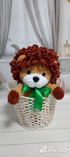 Львёнок вязаная игрушка